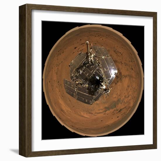 Mars Exploration Rover on the Surface of Mars-Stocktrek Images-Framed Photographic Print