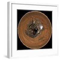 Mars Exploration Rover on the Surface of Mars-Stocktrek Images-Framed Photographic Print