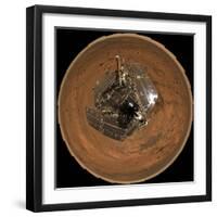 Mars Exploration Rover on the Surface of Mars-Stocktrek Images-Framed Photographic Print