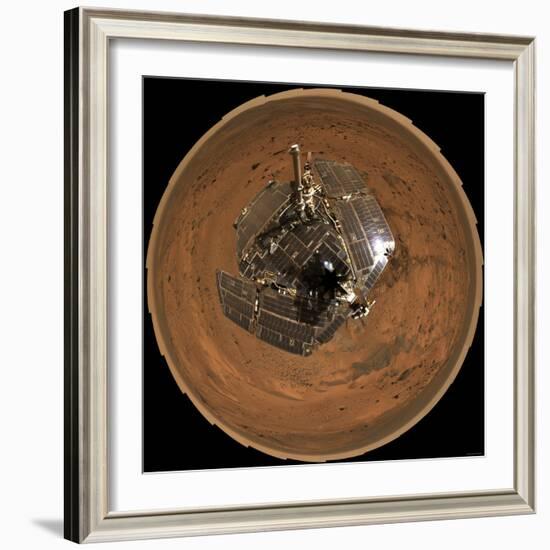 Mars Exploration Rover on the Surface of Mars-Stocktrek Images-Framed Photographic Print