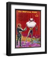 Mars Martians Enjoy Less Gravity But Must Withstand a Thinner Atmosphere with Extreme Temperatures-Frank R. Paul-Framed Art Print