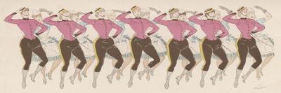 Chorus Line at the Alhambra Theatre-MARS (Maurice Bonvoisin)-Mounted Premium Giclee Print