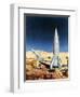 Mars Mission, 1950S-Chesley Bonestell-Framed Premium Giclee Print