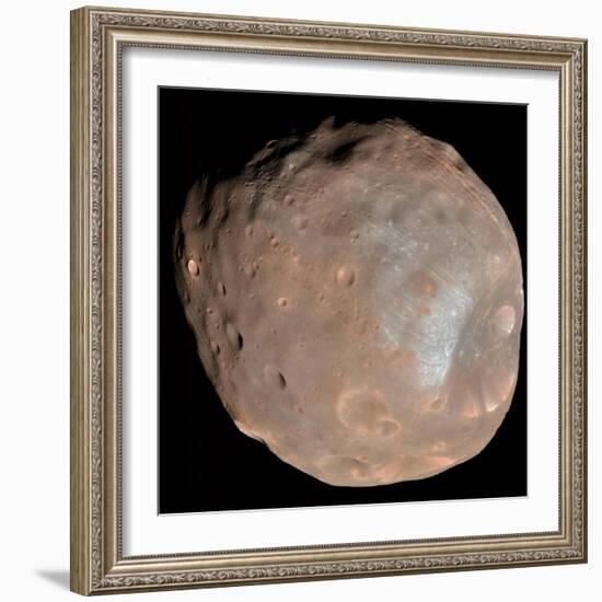 Mars Moon Phobos-Stocktrek Images-Framed Photographic Print