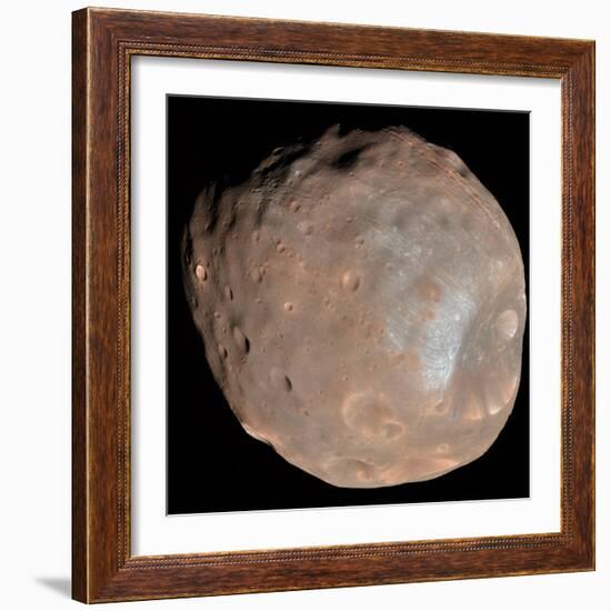 Mars Moon Phobos-Stocktrek Images-Framed Photographic Print