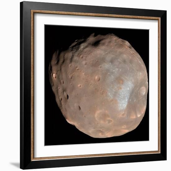 Mars Moon Phobos-Stocktrek Images-Framed Photographic Print