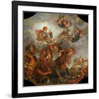 Mars on His Chariot Pulled by Wolves, 1673-Claude Audran the Younger-Framed Giclee Print