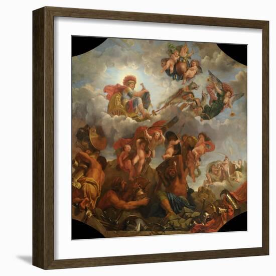 Mars on His Chariot Pulled by Wolves, 1673-Claude Audran the Younger-Framed Giclee Print