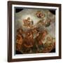 Mars on His Chariot Pulled by Wolves, 1673-Claude Audran the Younger-Framed Giclee Print