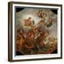 Mars on His Chariot Pulled by Wolves, 1673-Claude Audran the Younger-Framed Giclee Print