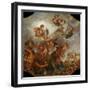 Mars on His Chariot Pulled by Wolves, 1673-Claude Audran the Younger-Framed Premium Giclee Print