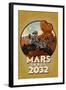 Mars or Bust 2032-Lantern Press-Framed Art Print