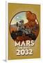 Mars or Bust 2032-Lantern Press-Framed Premium Giclee Print