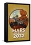 Mars or Bust 2032-Lantern Press-Framed Stretched Canvas