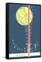 Mars: Planet, Sword and Stars-null-Framed Stretched Canvas