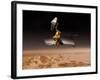 Mars Reconnaissance Orbiter Passes above Planet Mars-Stocktrek Images-Framed Photographic Print