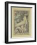 Mars Reposing in the Lap of Venus, C.1805-15-Richard Cosway-Framed Giclee Print