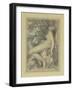 Mars Reposing in the Lap of Venus, C.1805-15-Richard Cosway-Framed Giclee Print