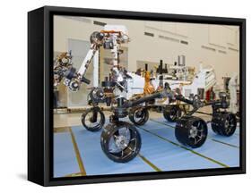 Mars Science Laboratory Rover, Curiosity-Stocktrek Images-Framed Stretched Canvas