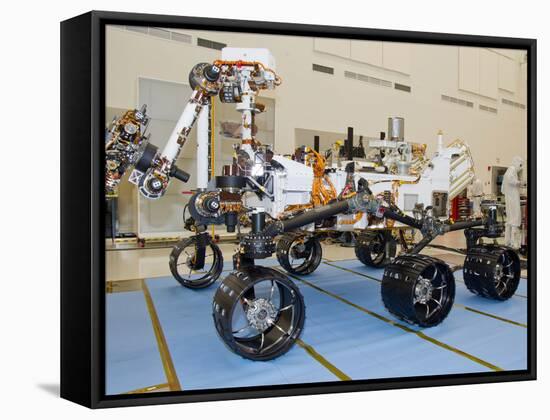 Mars Science Laboratory Rover, Curiosity-Stocktrek Images-Framed Stretched Canvas