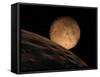 Mars Seen from its Outer Moon, Deimos-Stocktrek Images-Framed Stretched Canvas