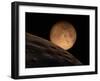 Mars Seen from its Outer Moon, Deimos-Stocktrek Images-Framed Premium Photographic Print