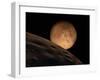 Mars Seen from its Outer Moon, Deimos-Stocktrek Images-Framed Premium Photographic Print