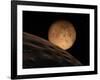 Mars Seen from its Outer Moon, Deimos-Stocktrek Images-Framed Premium Photographic Print