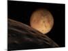 Mars Seen from its Outer Moon, Deimos-Stocktrek Images-Mounted Premium Photographic Print