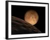 Mars Seen from its Outer Moon, Deimos-Stocktrek Images-Framed Photographic Print