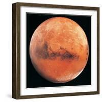 Mars, the Schiaparelli Hemisphere-Digital Vision.-Framed Photographic Print