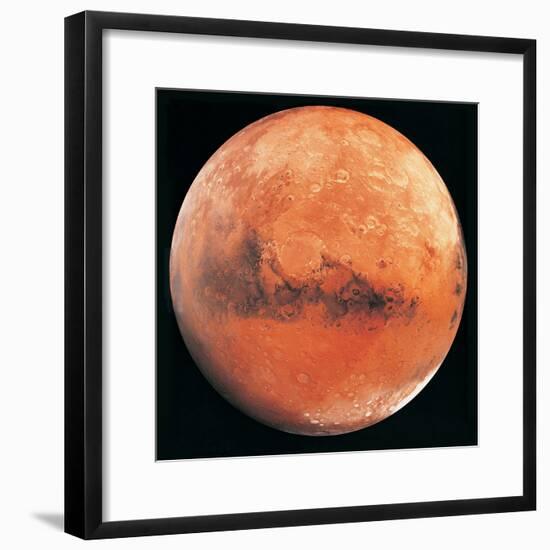 Mars, the Schiaparelli Hemisphere-Digital Vision.-Framed Photographic Print