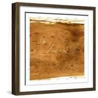 Mars Topographical Map, Satellite Image-Detlev Van Ravenswaay-Framed Premium Photographic Print