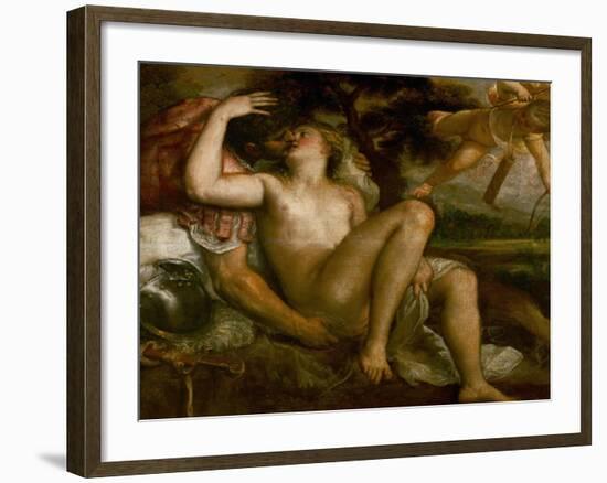 Mars, Venus, and Amor-Titian (Tiziano Vecelli)-Framed Giclee Print