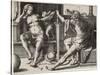 Mars, Venus, and Cupid, 1530-Lucas van Leyden-Stretched Canvas