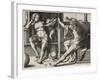 Mars, Venus, and Cupid, 1530-Lucas van Leyden-Framed Giclee Print