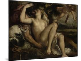 Mars, Venus and Cupid, Ca 1530-Titian (Tiziano Vecelli)-Mounted Giclee Print