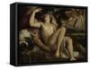 Mars, Venus and Cupid, Ca 1530-Titian (Tiziano Vecelli)-Framed Stretched Canvas