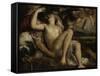 Mars, Venus and Cupid, Ca 1530-Titian (Tiziano Vecelli)-Framed Stretched Canvas
