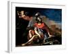 Mars with Cupid, 1649-Guercino (Giovanni Francesco Barbieri)-Framed Giclee Print