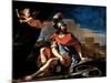 Mars with Cupid, 1649-Guercino (Giovanni Francesco Barbieri)-Mounted Giclee Print