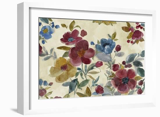 Marsala Flowers-Marietta Cohen Art and Design-Framed Giclee Print