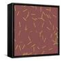 Marsala Golden Matchstick Confetti-Tina Lavoie-Framed Stretched Canvas