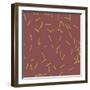 Marsala Golden Matchstick Confetti-Tina Lavoie-Framed Giclee Print