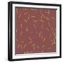 Marsala Golden Matchstick Confetti-Tina Lavoie-Framed Giclee Print