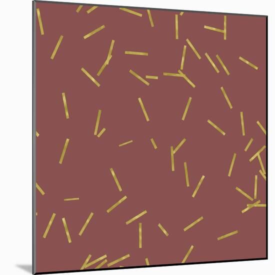 Marsala Golden Matchstick Confetti-Tina Lavoie-Mounted Giclee Print