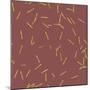 Marsala Golden Matchstick Confetti-Tina Lavoie-Mounted Giclee Print