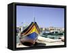 Marsaxlokk Harbour, Malta-Peter Thompson-Framed Stretched Canvas