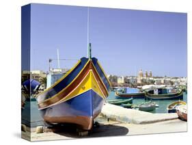 Marsaxlokk Harbour, Malta-Peter Thompson-Stretched Canvas