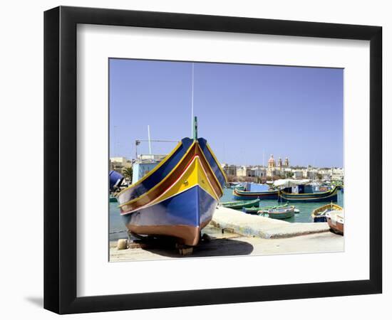 Marsaxlokk Harbour, Malta-Peter Thompson-Framed Photographic Print